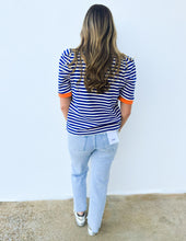 Load image into Gallery viewer, Happy As Can Be Striped Top in Blue