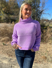 Load image into Gallery viewer, Something To Talk About Turtleneck Sweater B. Lavender