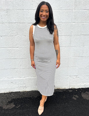 All the Small Things Stripe Midi Dress