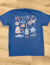Load image into Gallery viewer, Southern Fried Cotton Born Lucky SS Tee Midnight