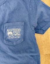 Load image into Gallery viewer, Southern Fried Cotton Born Lucky SS Tee Midnight