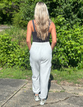 Load image into Gallery viewer, Lost in My Fairy Tale Scuba Cargo Joggers Lt H Grey