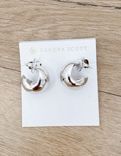 Load image into Gallery viewer, Kendra Scott Kaitlin Silver Metal Hoop Earring