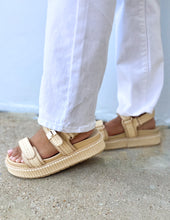 Load image into Gallery viewer, Spring into Summer Raffia Platform Sandals