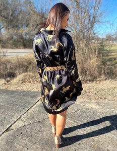 Era of Us Cheetah Button Down Dress