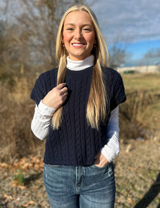 Alina Sweater Vest Navy