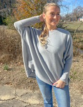 Load image into Gallery viewer, What More Can I Say Oversized Sweater Heather Gray