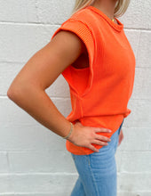 Load image into Gallery viewer, How Forever Feels Ribbed Top Orange