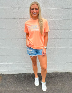 Versatile Boutique Logo SS Tee Neon Cantaloupe