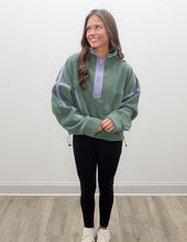 Load image into Gallery viewer, I'm All You Need 1/2 Zip Fleece Pullover in Pistachio