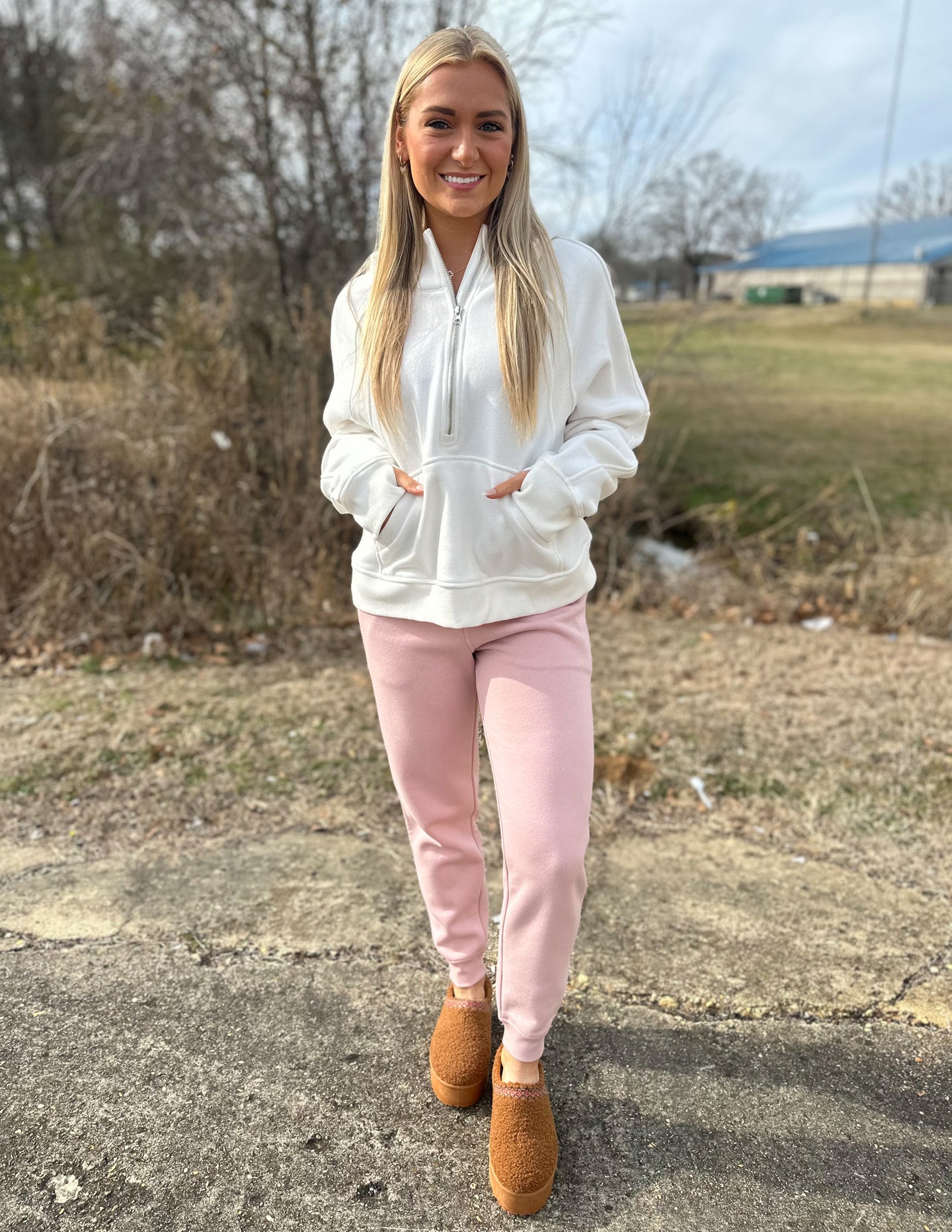 Daydreaming French Terry Sweatpants Pink