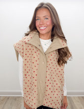 Load image into Gallery viewer, Close To You Polka Dot Sherpa Vest