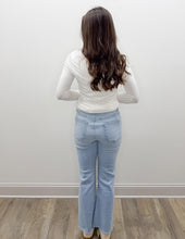 Load image into Gallery viewer, You Found Me Ruched LS Top in Off White