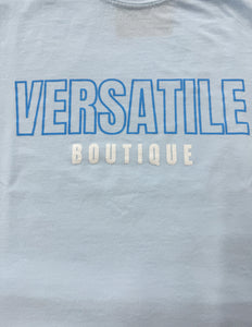 Versatile Boutique Logo SS Tee Chambray