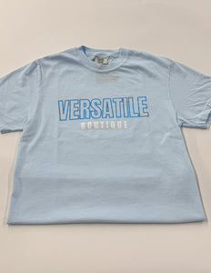 Versatile Boutique Logo SS Tee Chambray