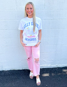 Every Little Step Distressed Jeans Pink