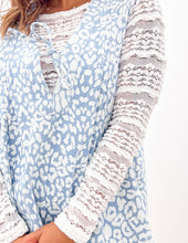 Load image into Gallery viewer, Out On The Town Leopard Denim Romper
