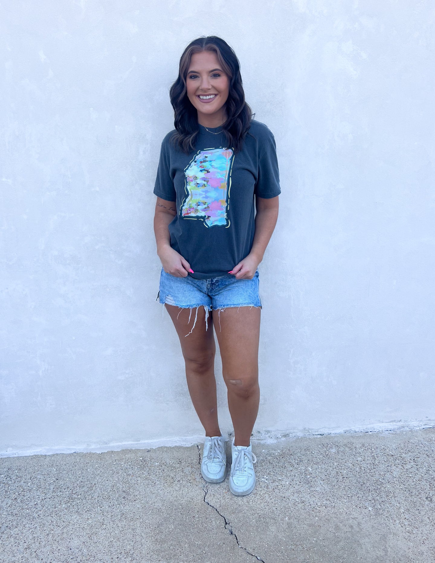 Watercolor State of Mississippi SS Graphic Tee