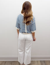 Load image into Gallery viewer, Lean On Me Stripe SS Knit Top
