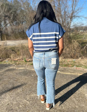 Load image into Gallery viewer, Keep On Giving Striped Top Denim