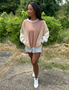 The Fall of Summer Oversized Knit Top