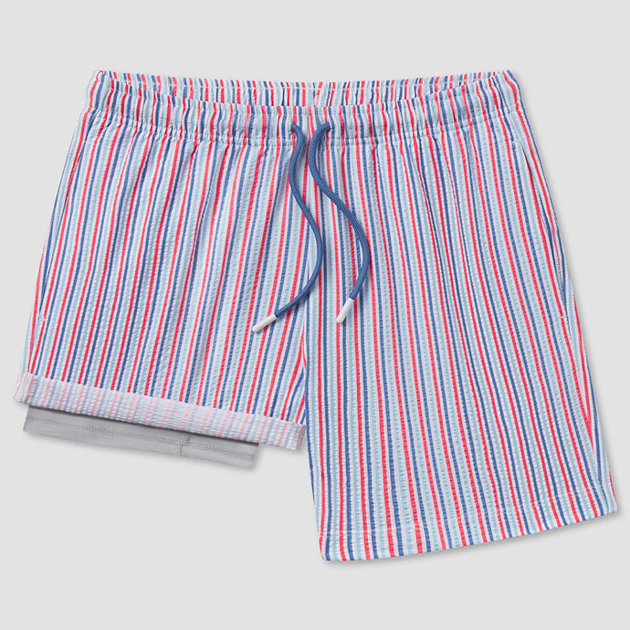 Southern Shirt Co. Men's Clubhouse Seersucker Swim Shorts