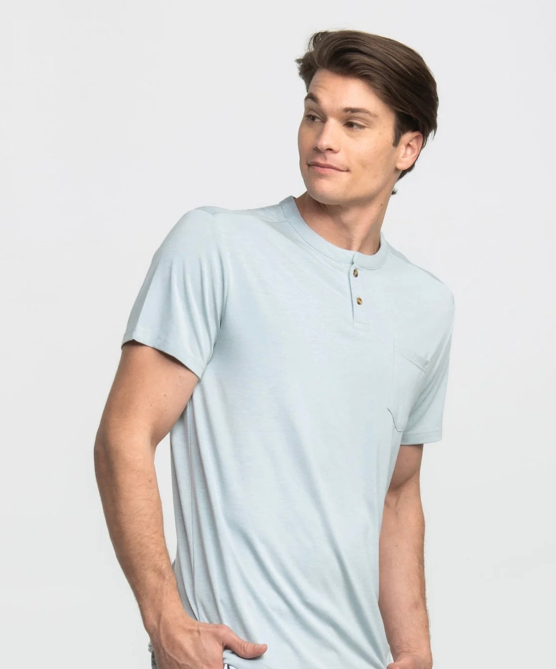 Southern Shirt Men's Max Comfort Henley Salty Air