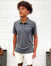 Load image into Gallery viewer, Burlebo Gun Metal Grey Performance Polo