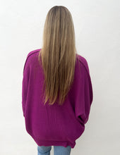 Load image into Gallery viewer, Take Me Back Side Slit Oversized Sweater