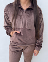 Load image into Gallery viewer, Go Out With a Bang Pullover + Jogger Set in Brown