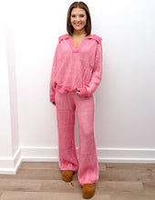 Load image into Gallery viewer, Worst Ways Two Tone Sweater And Pants Set in Pink/Ivory