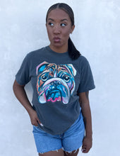 Load image into Gallery viewer, Watercolor Bulldogs Pepper Graphic SS Tee