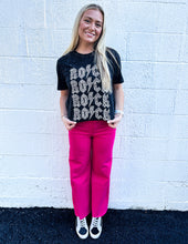 Load image into Gallery viewer, Free Falling Stretch Wide Leg Jean-Hot Pink