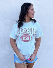 Load image into Gallery viewer, Mississippi State Bulldogs Wonka Off White Thrifted Tee