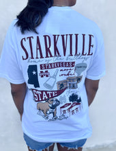 Load image into Gallery viewer, Mississippi State Bulldogs Campus Poster SS Tee