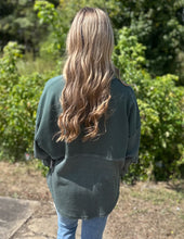 Load image into Gallery viewer, Jadelynn Brooke Ready or Not Waffle Quarter Zip Emerald