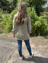 Load image into Gallery viewer, Today Tomorrow Acid Wash Fleece Hi Low Hem Pullover Lt Olive