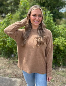 By Your Grace Sweater Deep Camel