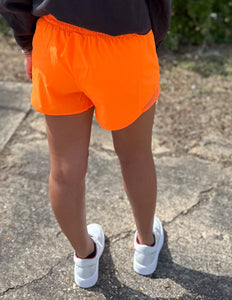 Follow Me Athletic Shorts Highlight Orange