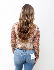 Waitin' On The Day Floral Mesh Top