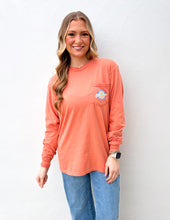 Load image into Gallery viewer, Old Row Terracotta Circle Logo LS Pocket Tee