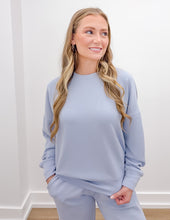 Load image into Gallery viewer, Feel The Thunder Scuba Low Rise Joggers in Blue