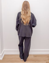 Load image into Gallery viewer, Lulu Mac Waffle LS Top in Black