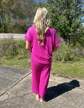 Load image into Gallery viewer, Boho Breeze Pant Set Magenta