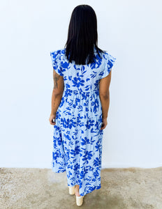 On Your Love Floral Midi Dress