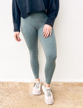 Load image into Gallery viewer, Free People Never Better Heather Leggings in Midnight Jade Heather