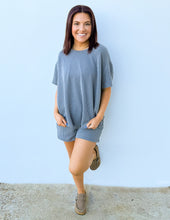 Load image into Gallery viewer, None Like You Short Sleeve Top &amp; Shorts Set in Grey