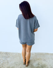 Load image into Gallery viewer, None Like You Short Sleeve Top &amp; Shorts Set in Grey