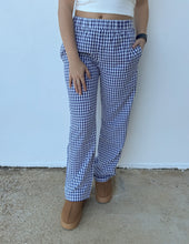 Load image into Gallery viewer, Happy Days Gingham Pants in Navy