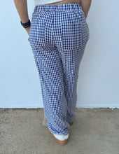 Load image into Gallery viewer, Happy Days Gingham Pants in Navy